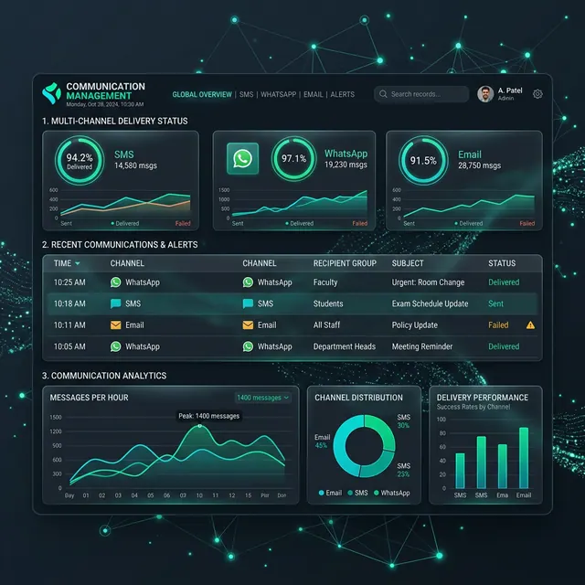 Communication Management Dashboard
