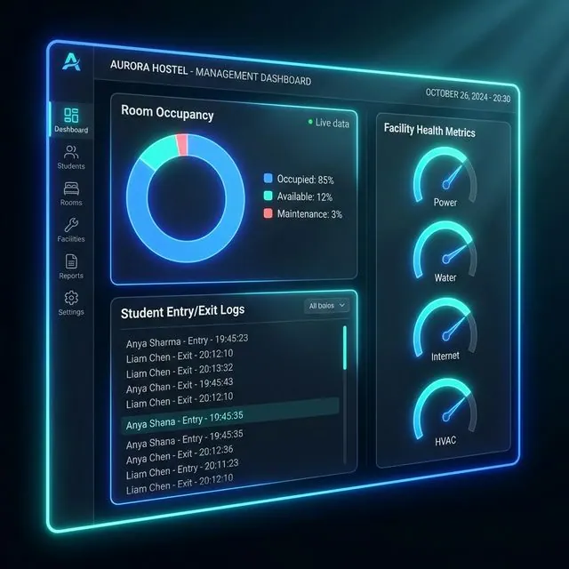 Hostel Management Dashboard